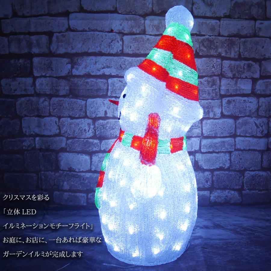 イルミネーション クリスマス LED USB クリスタル 雪だるま スノーマン