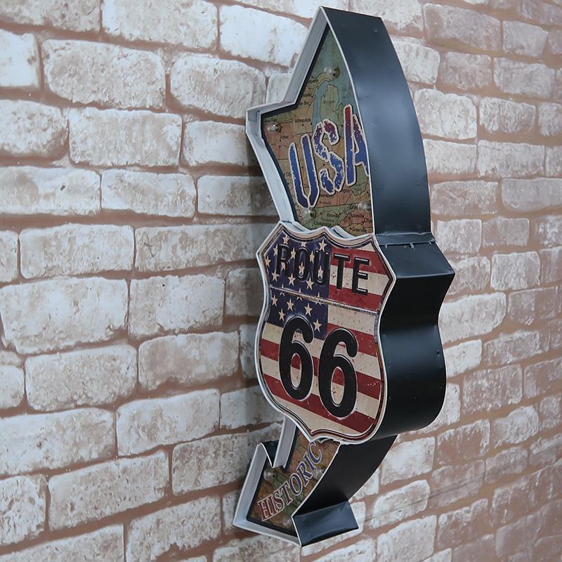 立体看板 ウォールサイン ブリキ風 アメリカンレトロ アメリカ雑貨