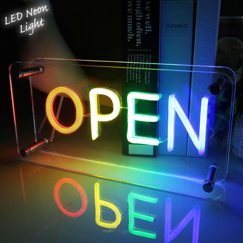 LEDネオンサイン ネオン管風 OPEN インテリア ライト LED ネオンサイン