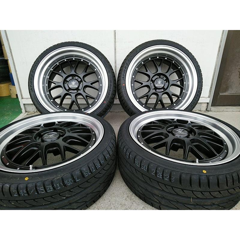 クラウン アスリート 180/200/210系 BD00 フロント 8.5J+35 (2)本 リア