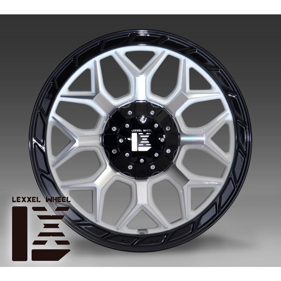 17インチ LEXXEL InFerno インフェルノ ホワイトマシニング 17x8.0+25