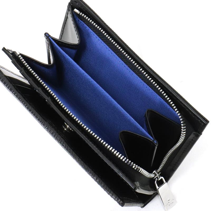 LANVIN en Bleu ランバンオンブルー ゼブダ 二つ折り財布 小銭入れあり