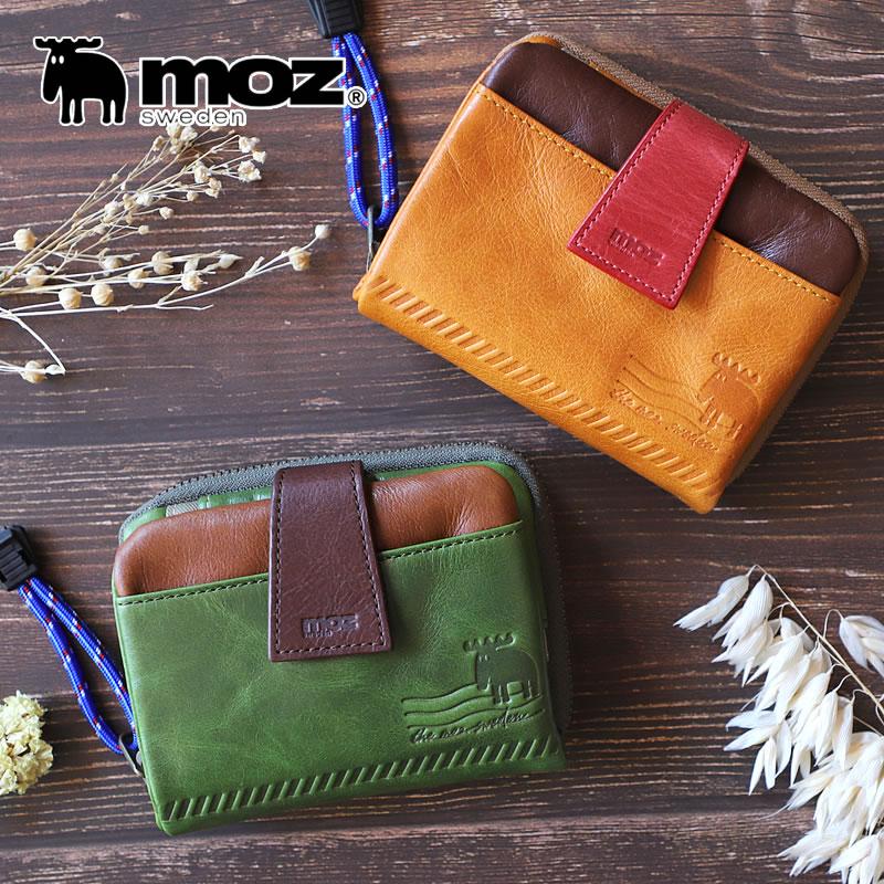 moz（モズ） Air Mail エアメール 二つ折り財布 小銭入れあり