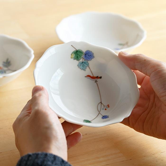 香蘭社 小鳥の詩 三つ組小鉢 有田焼 鉢 食器 セット おしゃれ ボウル