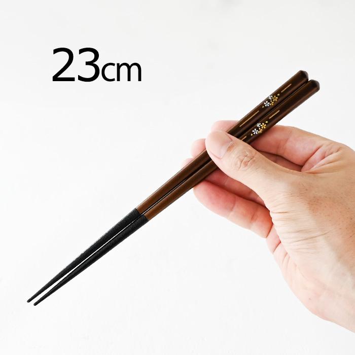 箸蔵まつかん 若狭塗 夫婦箸 さくらさく 桜華ペア 落雁箸置付 S-12190