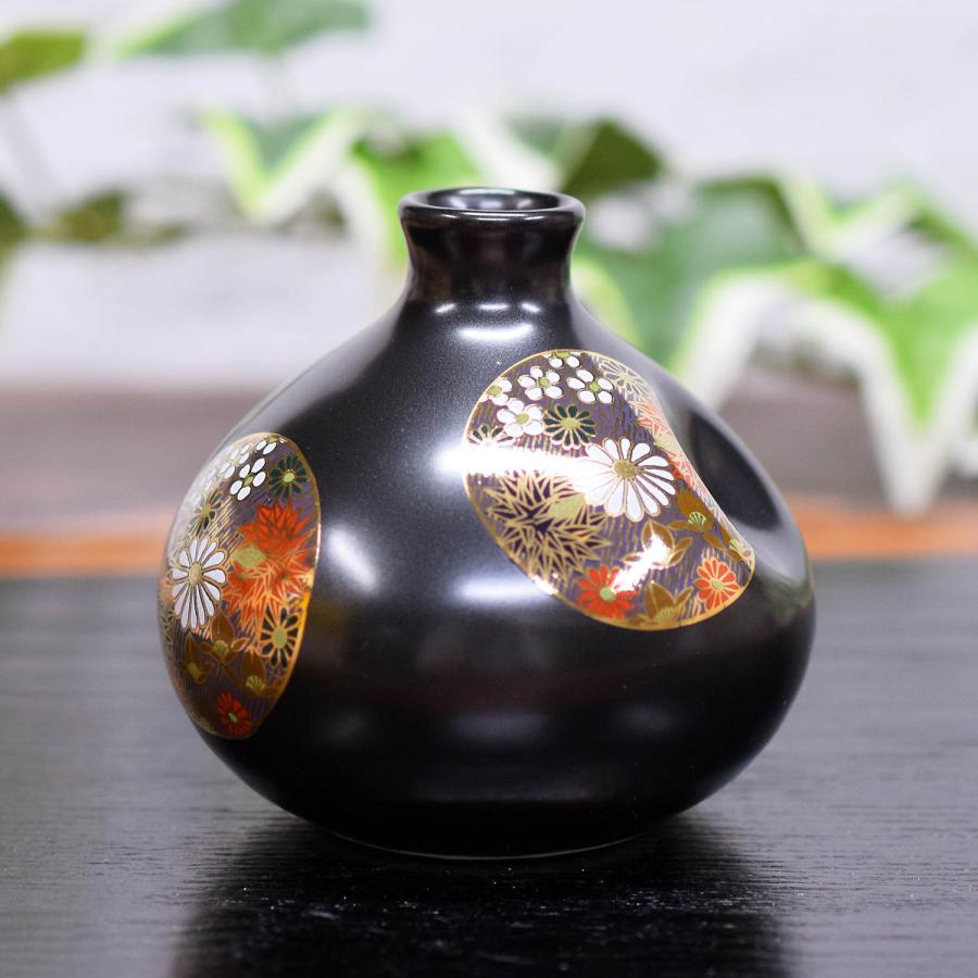 花瓶 おしゃれ 陶器 九谷焼 一輪挿し 金花詰 : 和座倶楽部 - 通販
