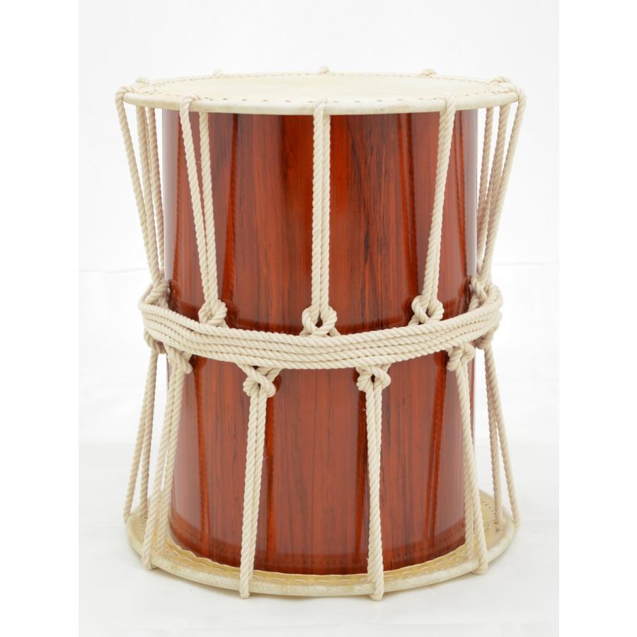 在庫処分市1台限り 桶胴太鼓1尺6寸 本格派 子ども 大人 木目が