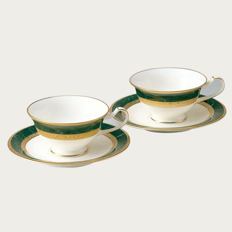 ノリタケ Noritake フィッツジェラルド ティー・コーヒー碗皿ペア