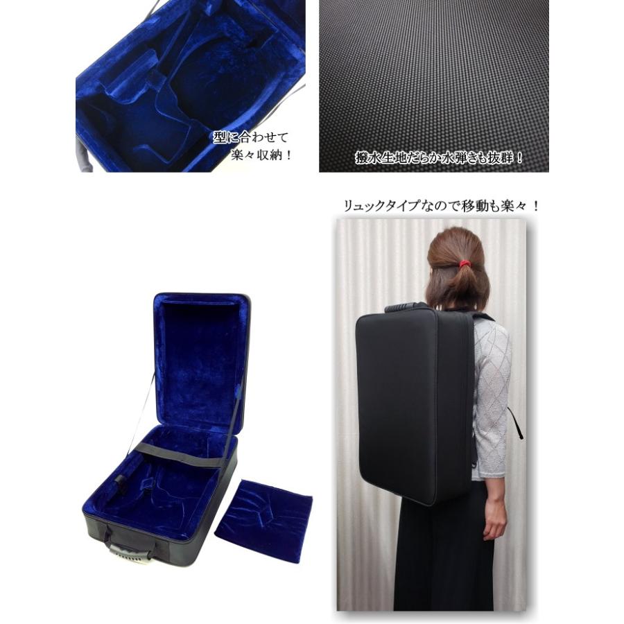 三味線三つ折りケース 新・軽量三つ折ケース/細棹・中棹三味線用/長唄