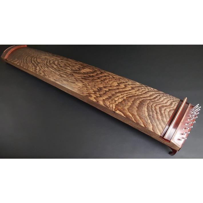 琴/箏【最高級品】十七絃琴【くり甲・玉縁紅木巻】（YSP-17006） : 和