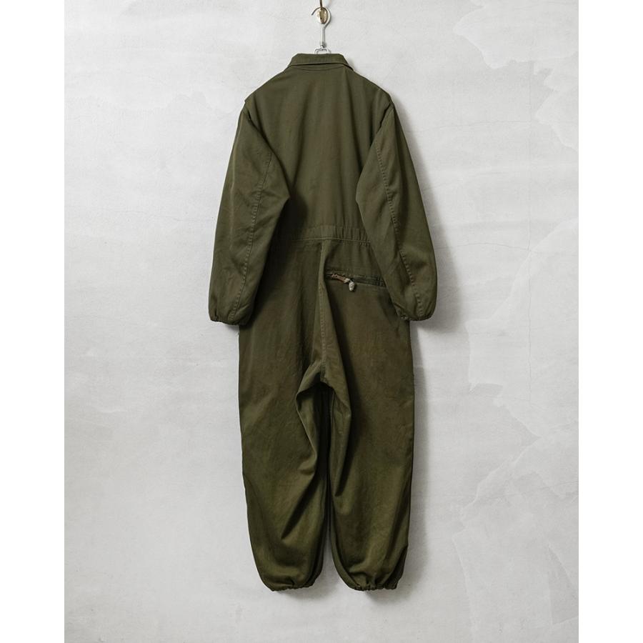実物 USED 米軍 ヘリクルー メカニック カバーオール ブラスジップ