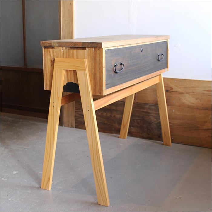 和箪笥 サイドテーブル リメイク品 アンティーク おしゃれ サイド