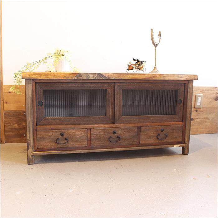 和箪笥 和たんす 収納 チェスト ローボード TV台 和風 和室 リメイク品