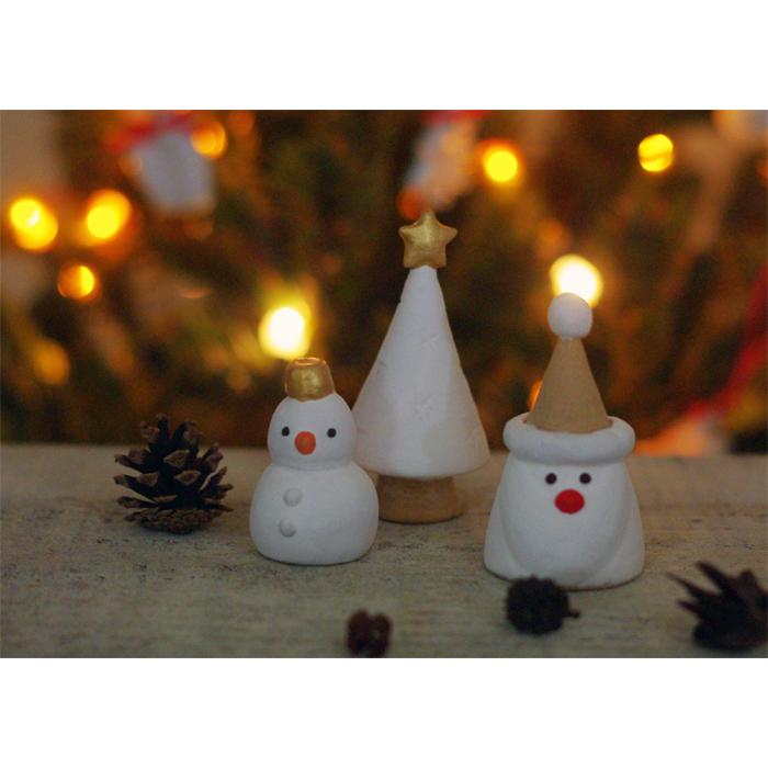 益子焼のX'masオブジェ 【ツリー】 置き物 クリスマス飾り 卓上