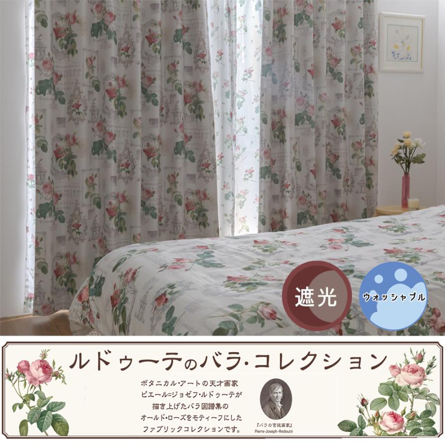 限定日P5倍》即納 幅100cm 遮光厚地カーテン ルドゥーテ 2枚組