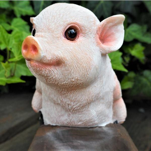 ぶたの置物 働きこぶたの収穫 N14114 ブタ 豚 オーナメント ぶた