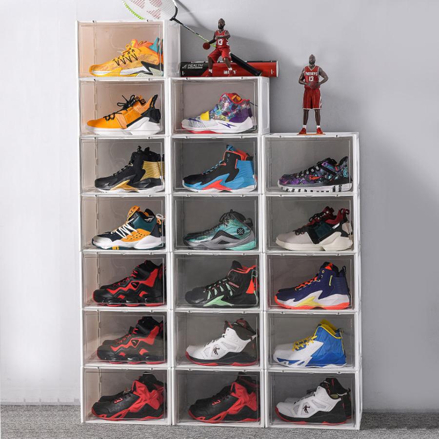 シューズボックス シューズケース 6個セット 収納ボックス 靴箱 下駄箱