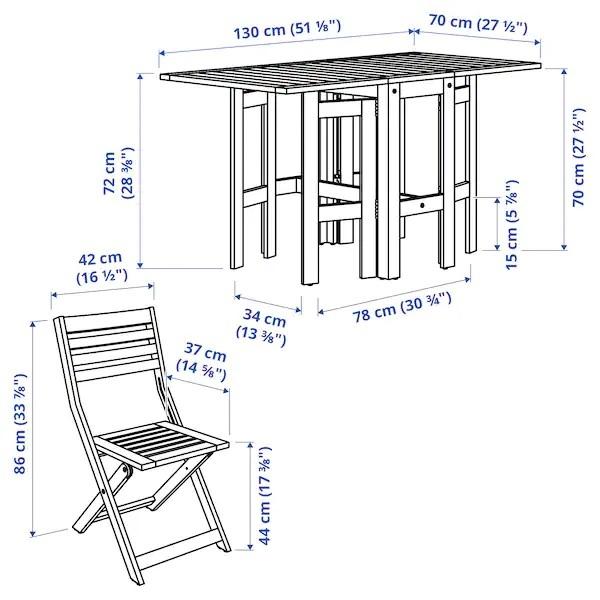 イケア（IKEA） 【IKEA】APPLARO エップラロー 折りたたみテーブル＋