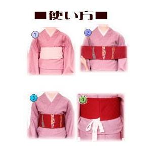 着物 洗える 単衣 小紋 と 軽装帯 付け帯 2点セット ピンク薄クリーム