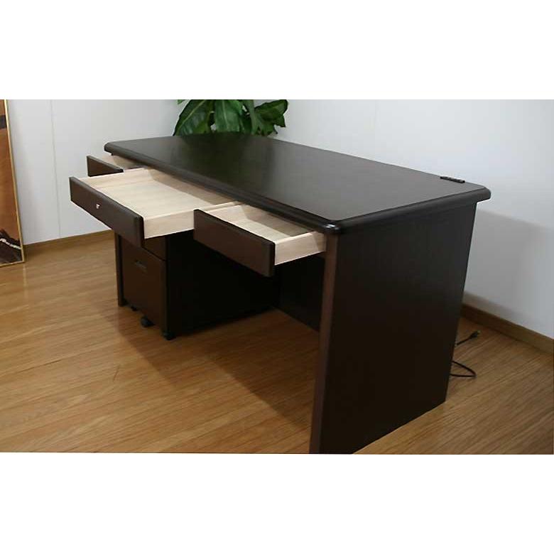 手渡し可 高級家具 旭川家具 北匠工房 チュラン デスク ブラウン 美品