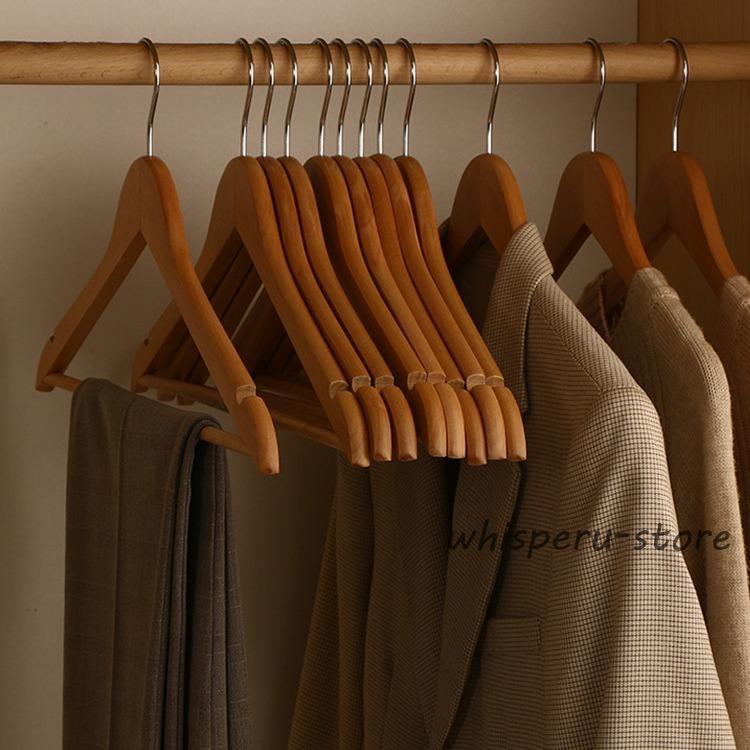 スーツハンガー 木のハンガー 大きい 高級 コートハンガー メンズ 洋服