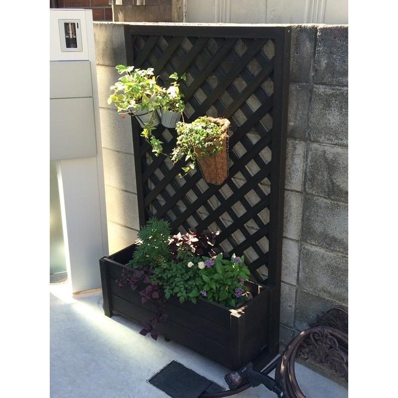 木製プランター匠 ブラウン色 横幅60cm プランターボックス 大型