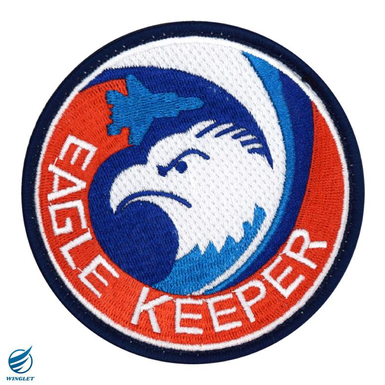 航空自衛隊 F-15 整備員 イーグルキーパー 刺繍 ワッペン 両面