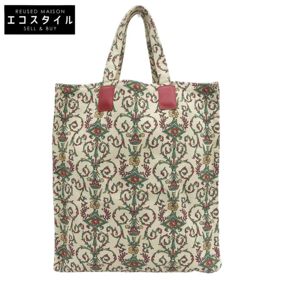 GUCCI（グッチ） ガーデン キャンバス レザー トートバッグ レディース