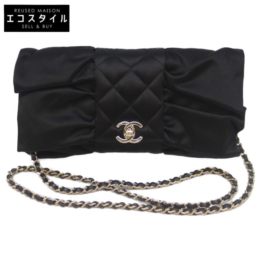 CHANEL（シャネル） ココマーク サテン チェーンショルダーバッグ
