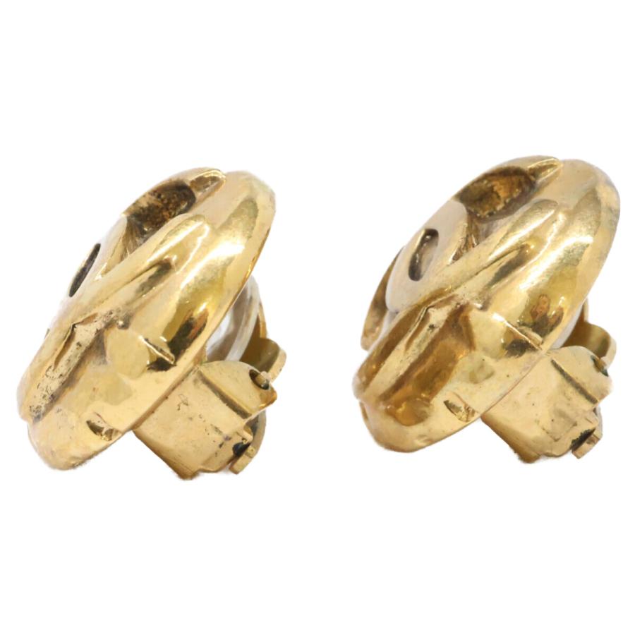 CHANEL（シャネル） 96A ココマーク ラウンド イヤリング ゴールド