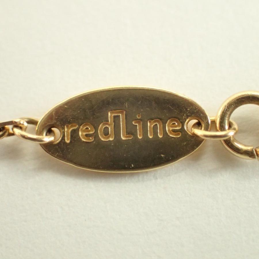 美品 redline レッドライン K18 SMILEY CHAINE パヴェダイヤモンド
