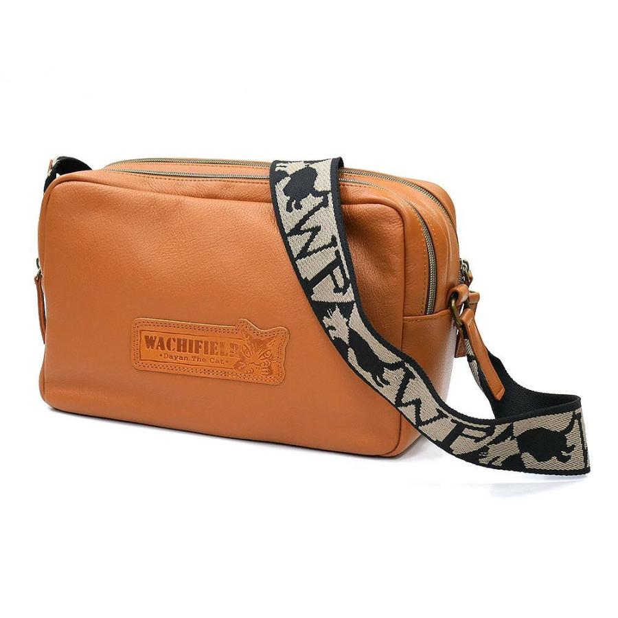 わちふぃーるど（WachiField） レザーダヤンWショルダーバッグ 茶 わ