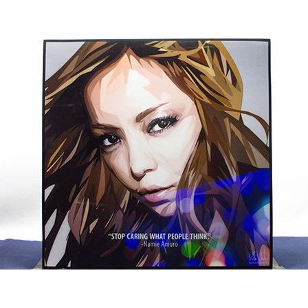 新品 No 40】 ポップアートパネル 安室奈美恵 アートパネル : ポップ