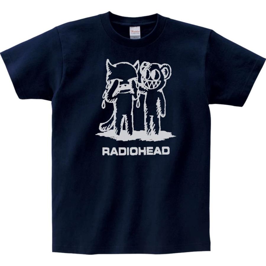 バンド ロック Tシャツ RADIOHEAD 2 ダークネイビー : Tシャツ専門店