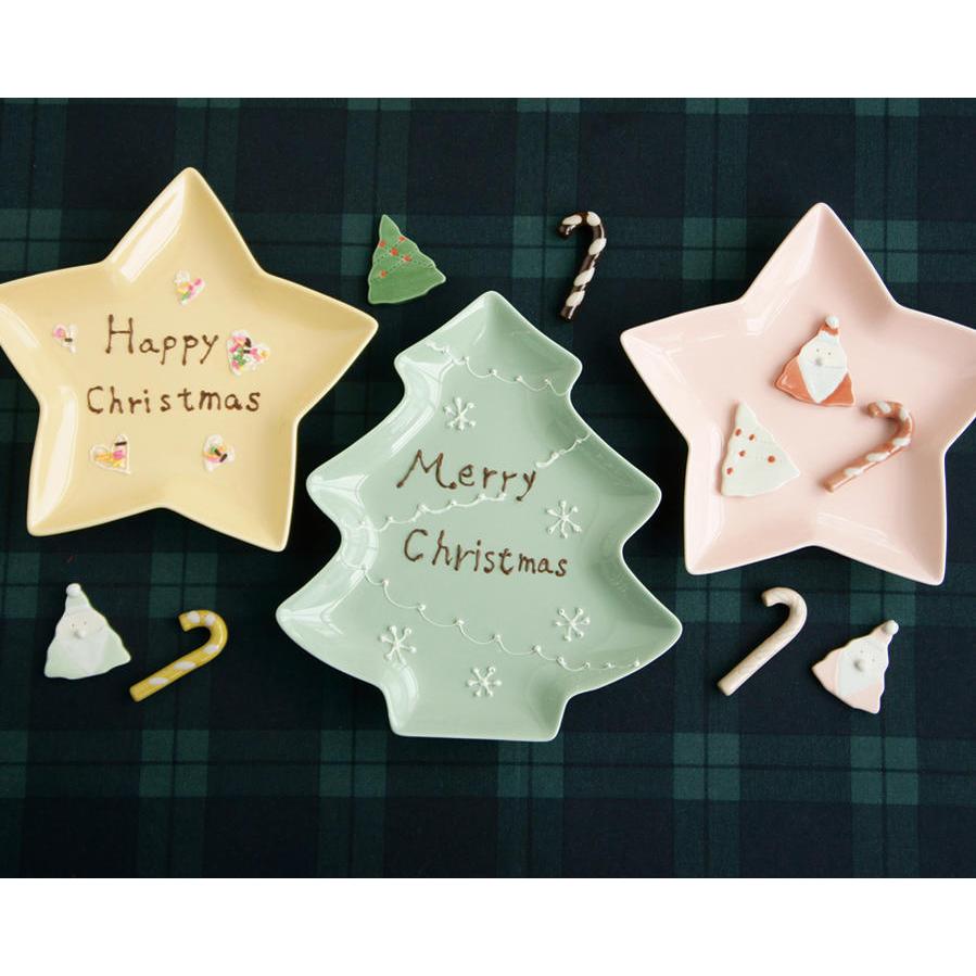 食器 お皿 おしゃれ クリスマス ツリープレート ホワイト size幅20.1cm