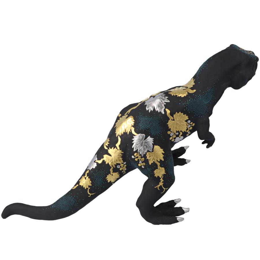 九谷焼 九谷サウルス 青粒 / 仲田錦玉 ｜ 桐箱入り 恐竜 置物 オブジェ