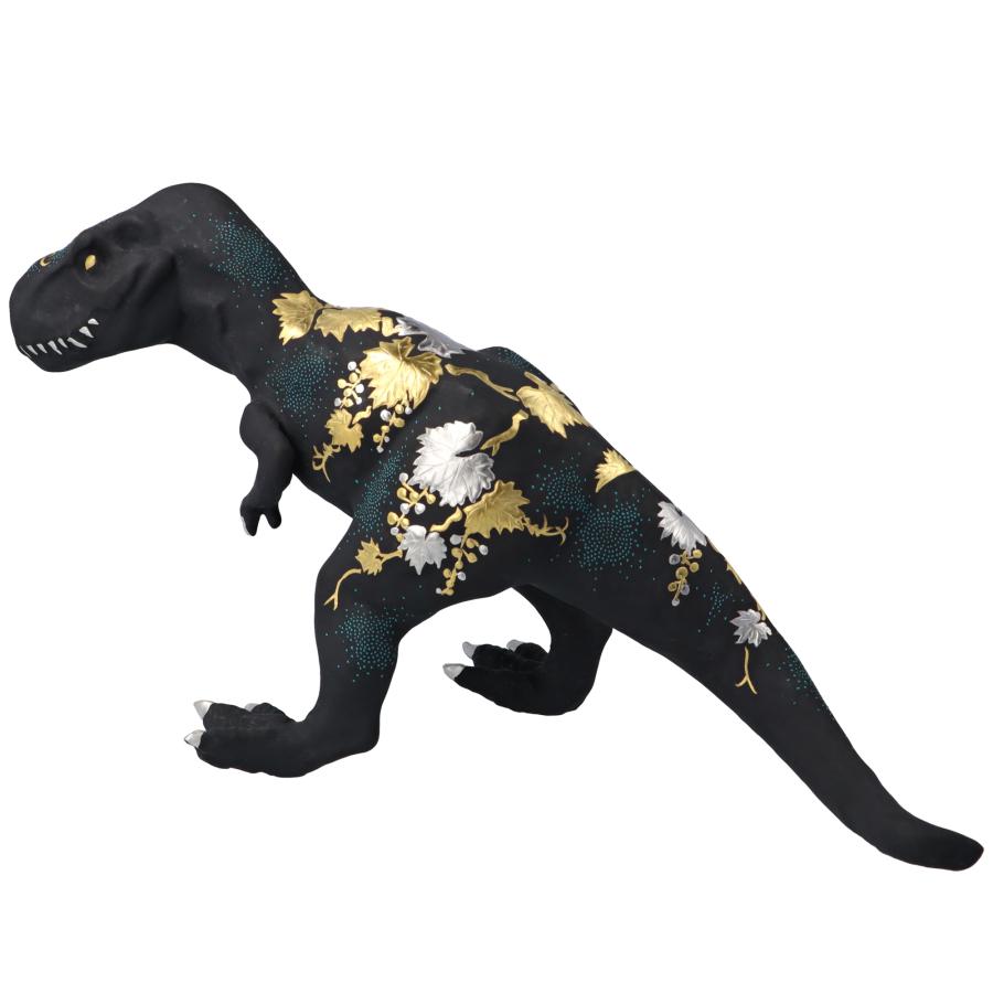 九谷焼 九谷サウルス 青粒 / 仲田錦玉 ｜ 桐箱入り 恐竜 置物 オブジェ