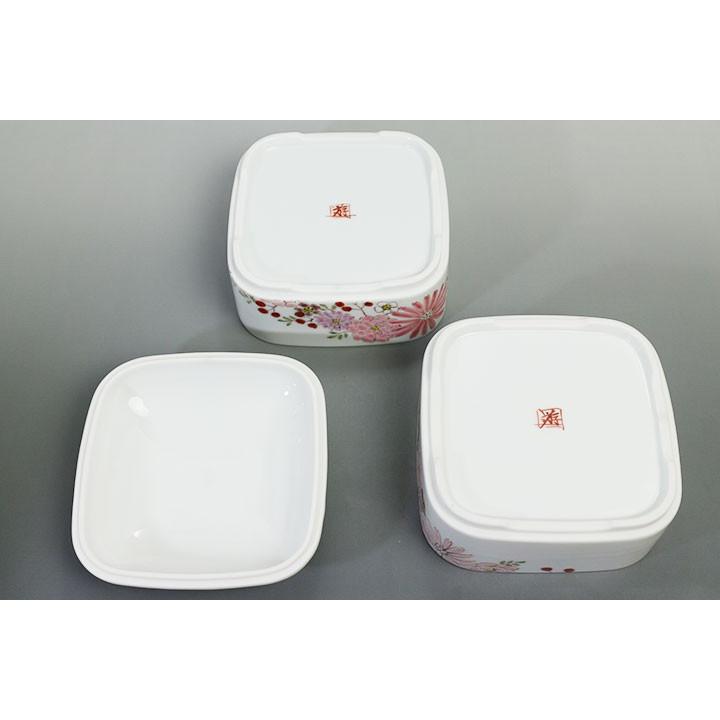 九谷焼 二段重 華 / 色絵遊 ｜ 重箱 二段 お重 お正月 おせち お弁当箱