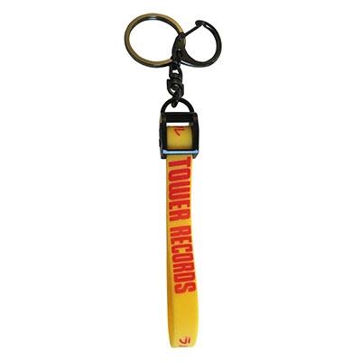 タワレコ ラバーバンドキーホルダー S(Black) Accessories