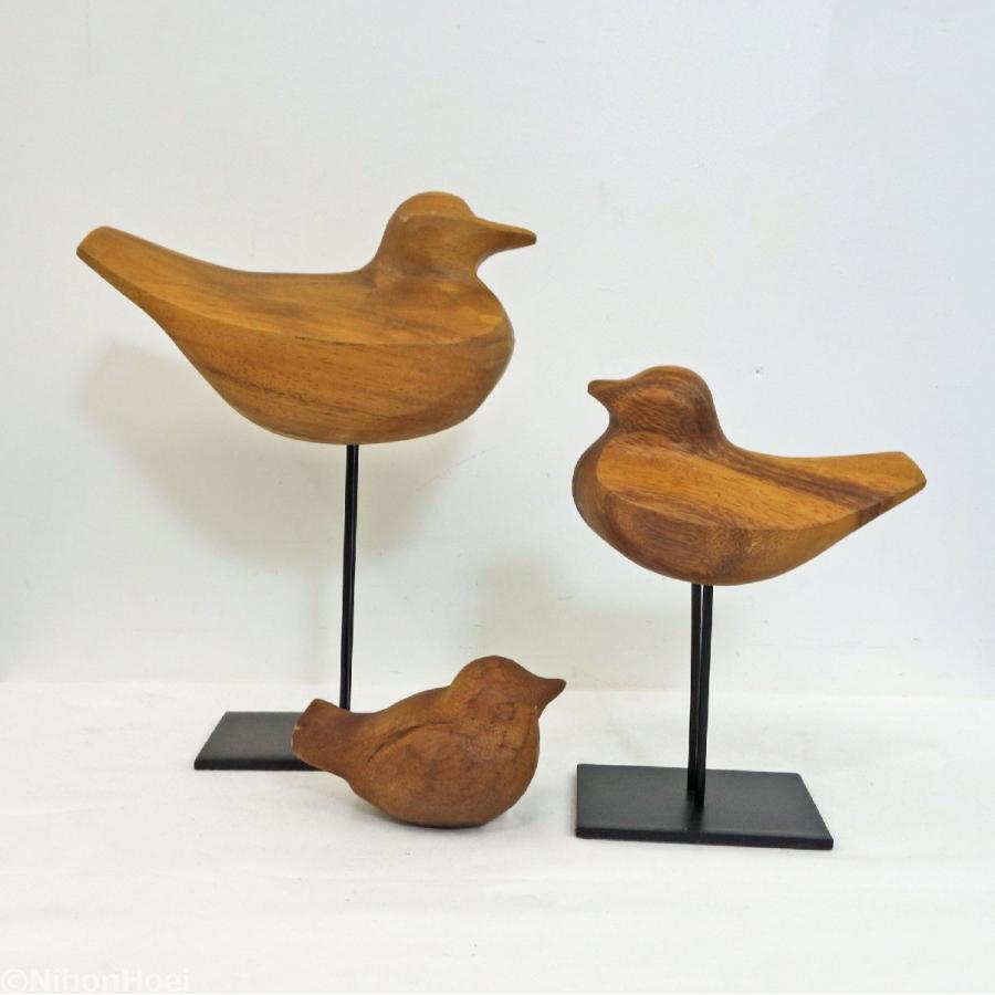 ACTUS（アクタス） 送料無料 ◇ 木製 バード 3個セット ◇ 鳥 木製