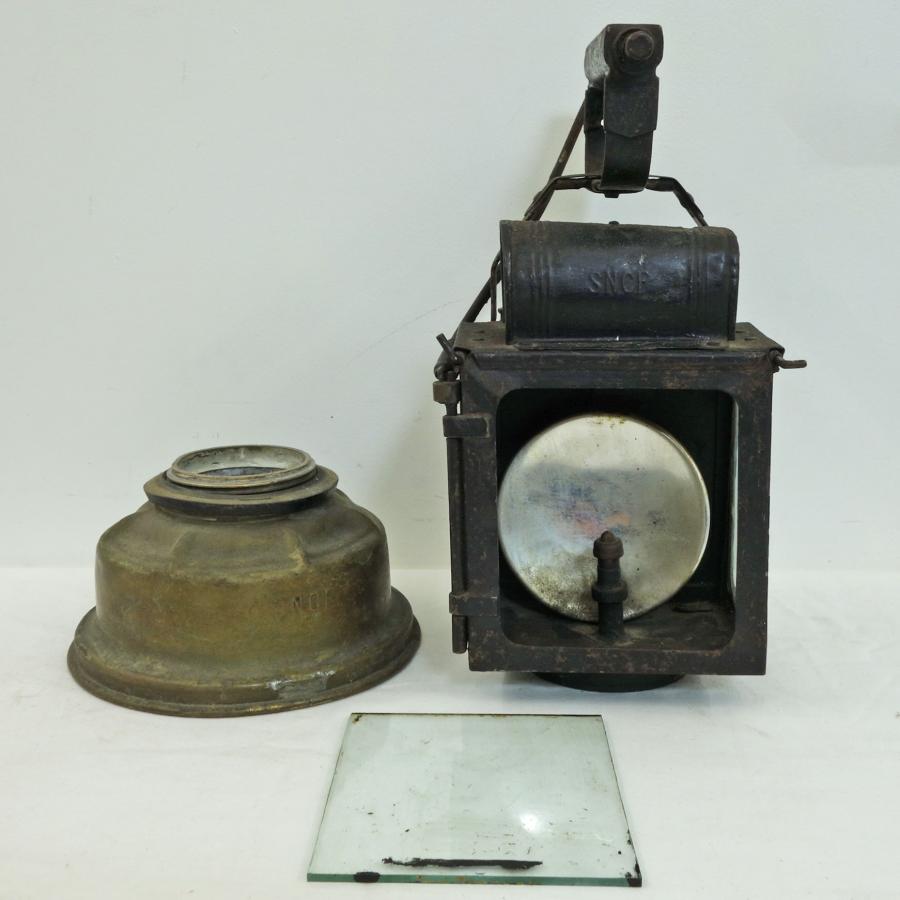 送料無料 ◇ フランス アンティーク SNCF フランス国鉄 鉄道ランプ
