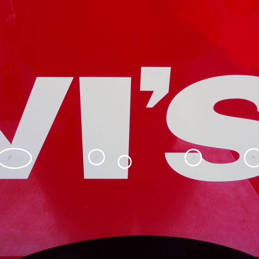 送料無料 ◇ LEVI'S 立体アクリル看板 両面 幅800×奥行100×高さ334mm