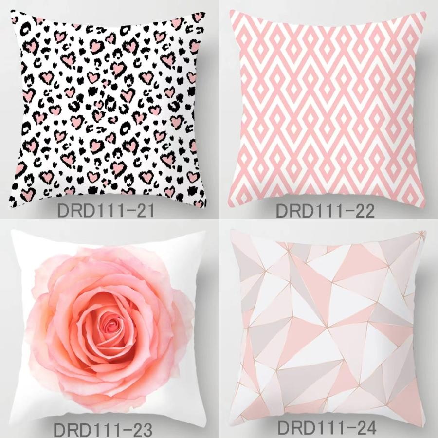 クッションカバー 全26柄 おしゃれ ピンク系ファッション バラ ハワイ