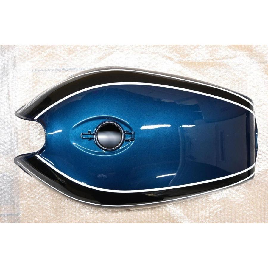 K-073 新品 Z1 Z2 750RS ロングピッチ 青玉虫 ガソリンタンク MRS