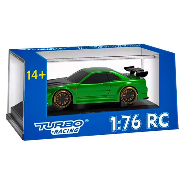 HiTEC TURBO RACING 1/76 C64 Green Drift Car プロポレス C64GS