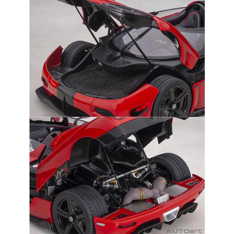AUTOart 1/18 ケーニグセグ アゲーラ RS レッド/カーボンブラック 完成