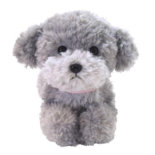 ひざわんこ トイプードル グレー ぬいぐるみ 犬 動物 全長39cm P-4152