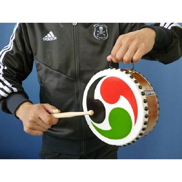 国産手作り本格皮和太鼓 巴 65号 バチ2本付き 日本製 送料無料 : トイ