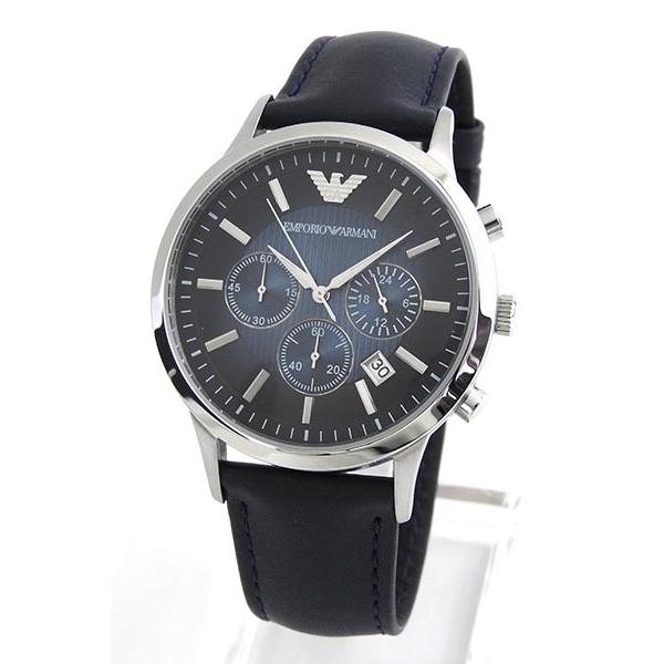 EMPORIO ARMANI エンポリオアルマーニ クロノグラフ 革ベルト レザー