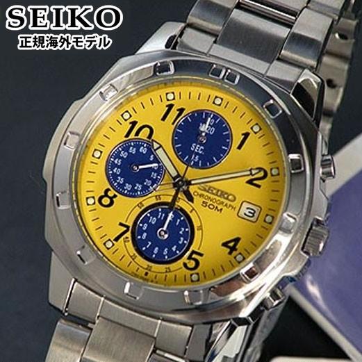SEIKO（セイコー） 逆輸入 SND409P1 イエロー 正規海外モデルクロノ